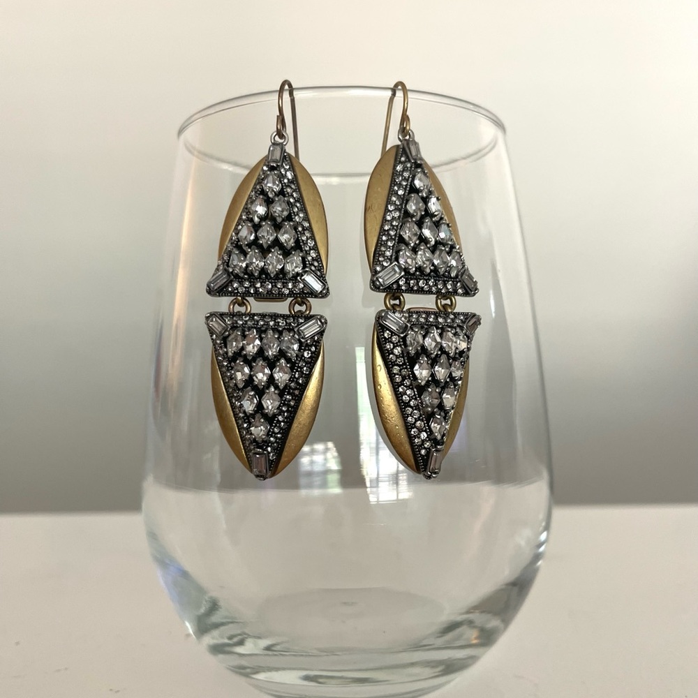 J.Crew antique gold & silver earrings